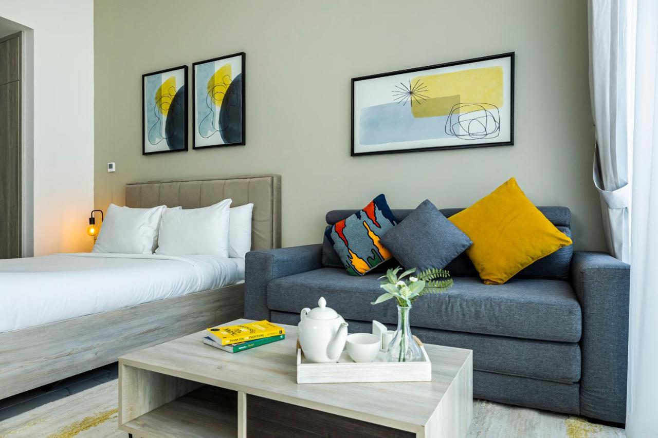 Apartamento Unlock Waters Edge Dubái Exterior foto