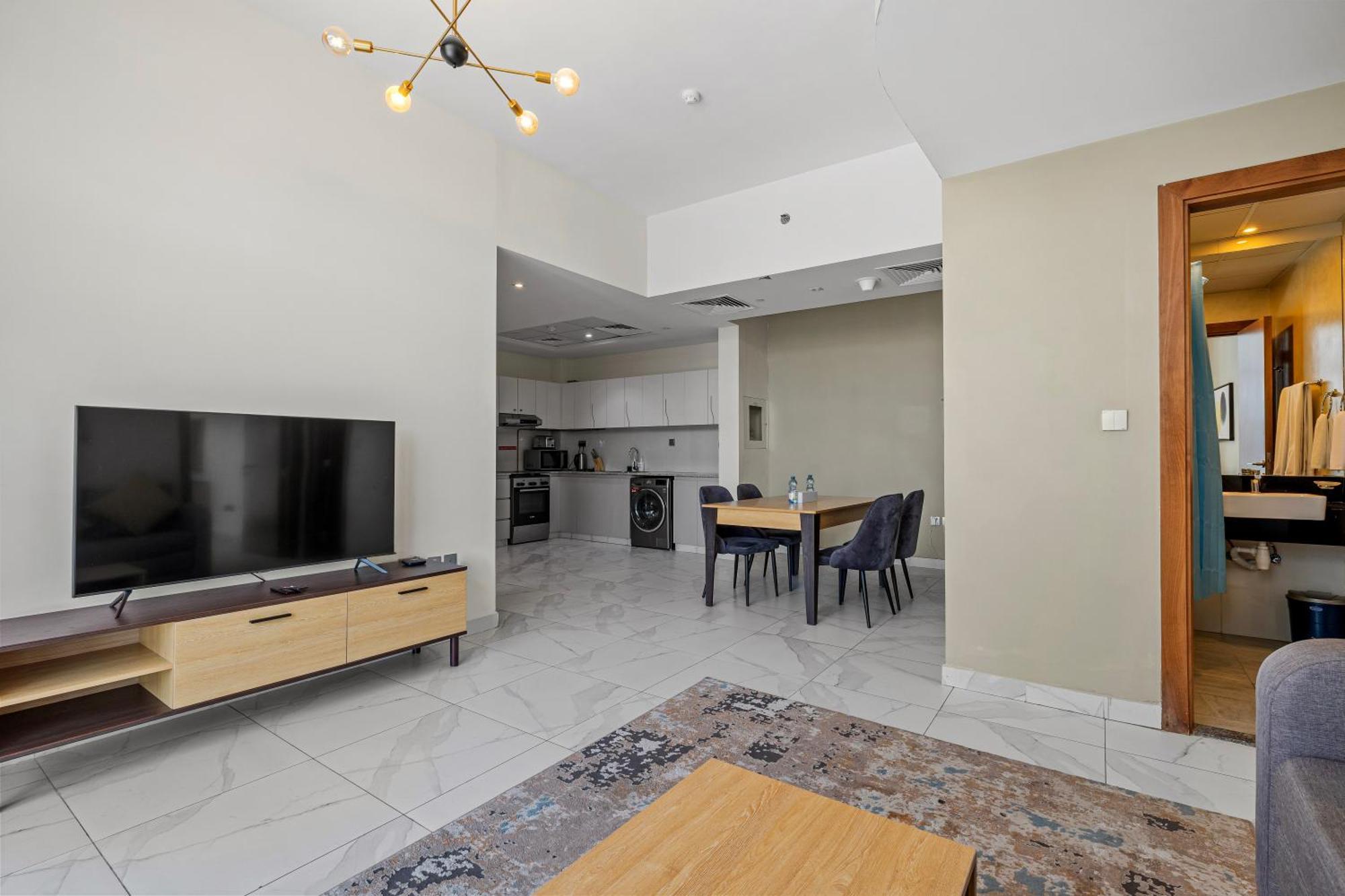 Apartamento Unlock Waters Edge Dubái Exterior foto