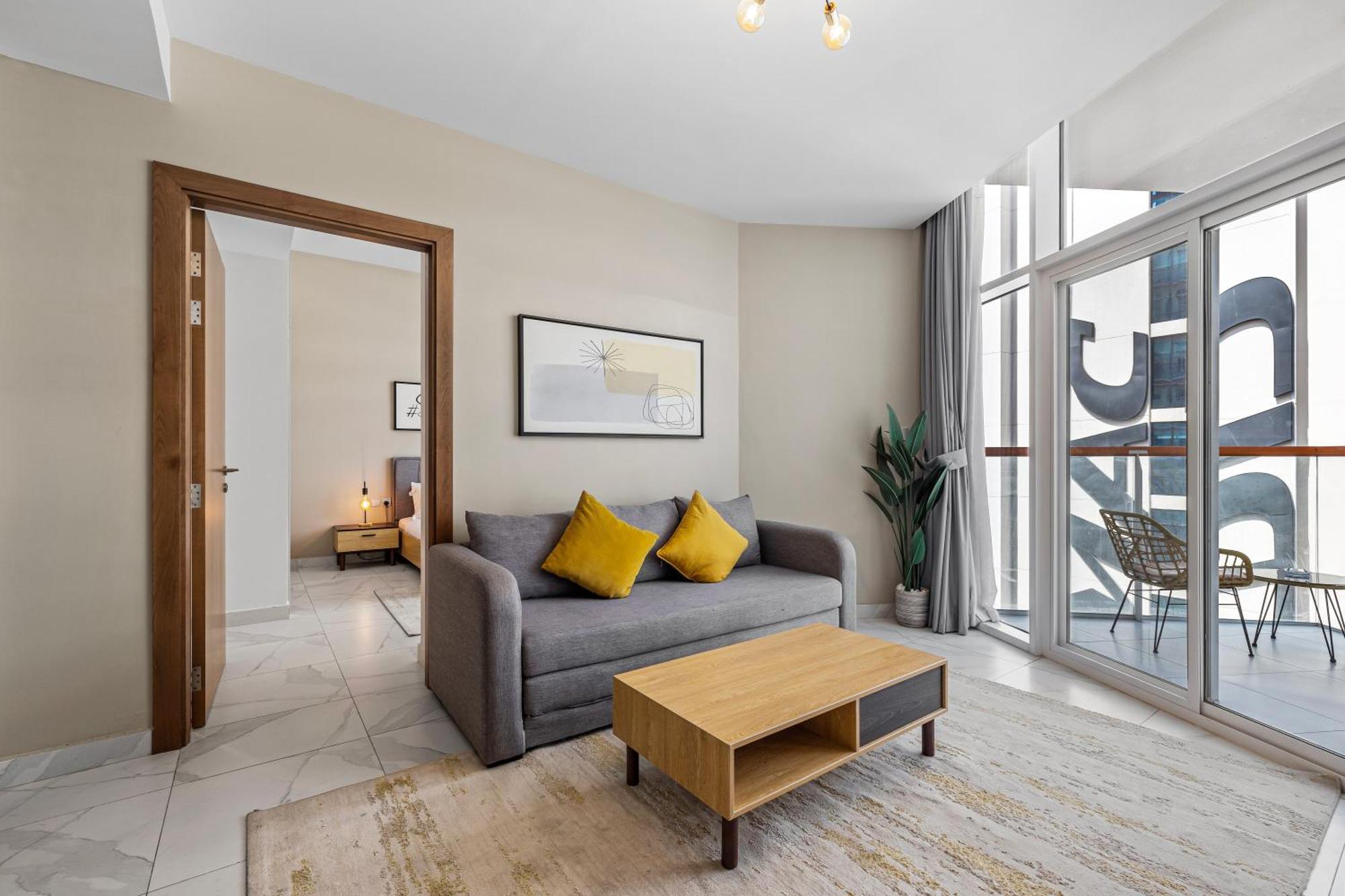 Apartamento Unlock Waters Edge Dubái Exterior foto