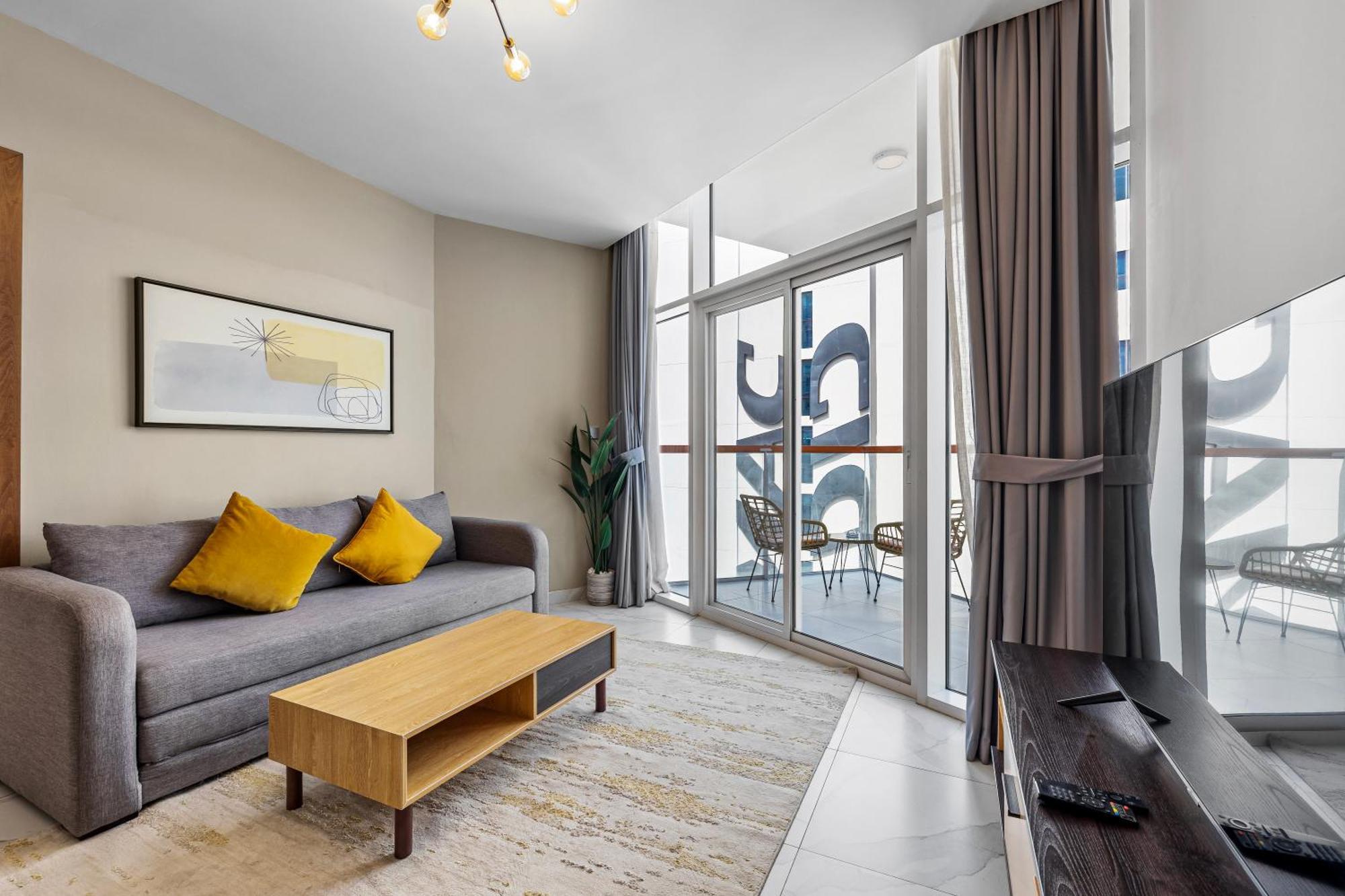 Apartamento Unlock Waters Edge Dubái Exterior foto
