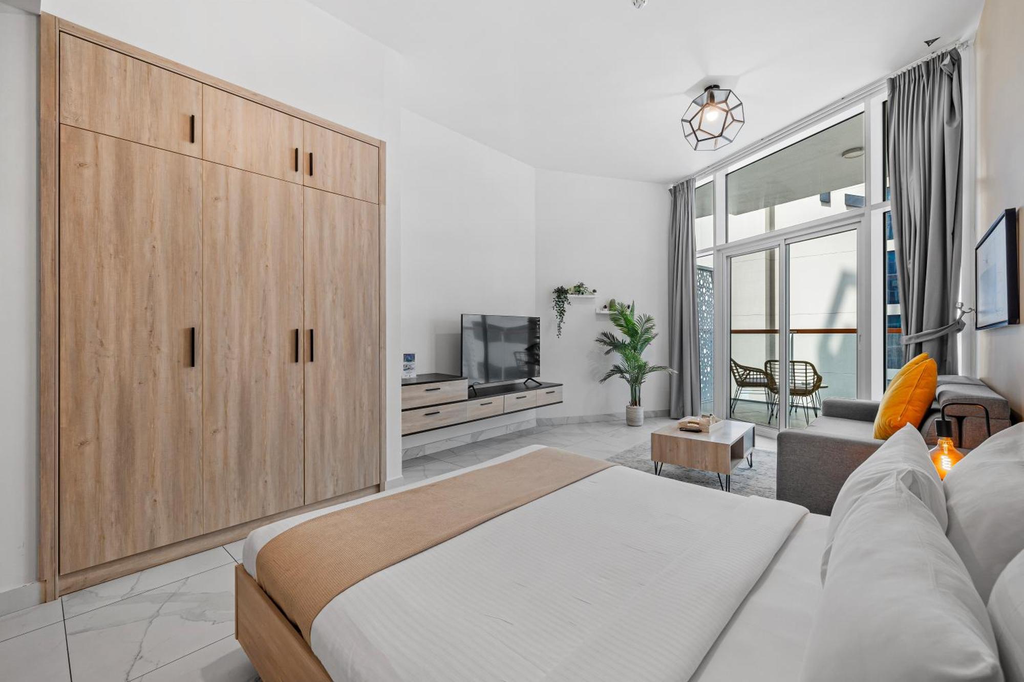 Apartamento Unlock Waters Edge Dubái Exterior foto