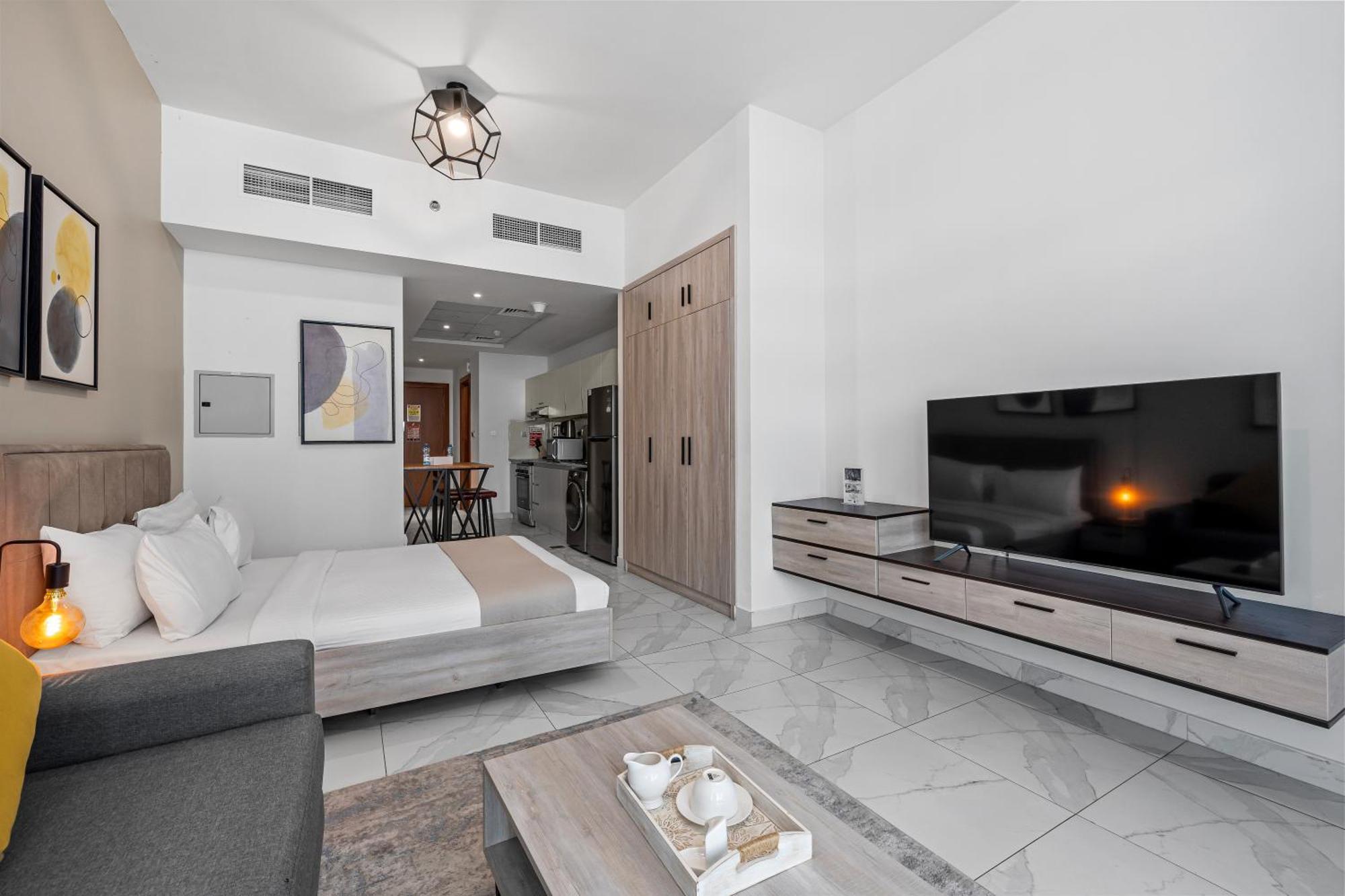 Apartamento Unlock Waters Edge Dubái Exterior foto