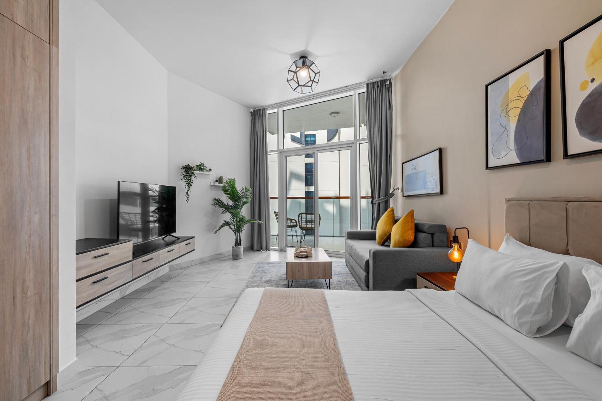 Apartamento Unlock Waters Edge Dubái Exterior foto