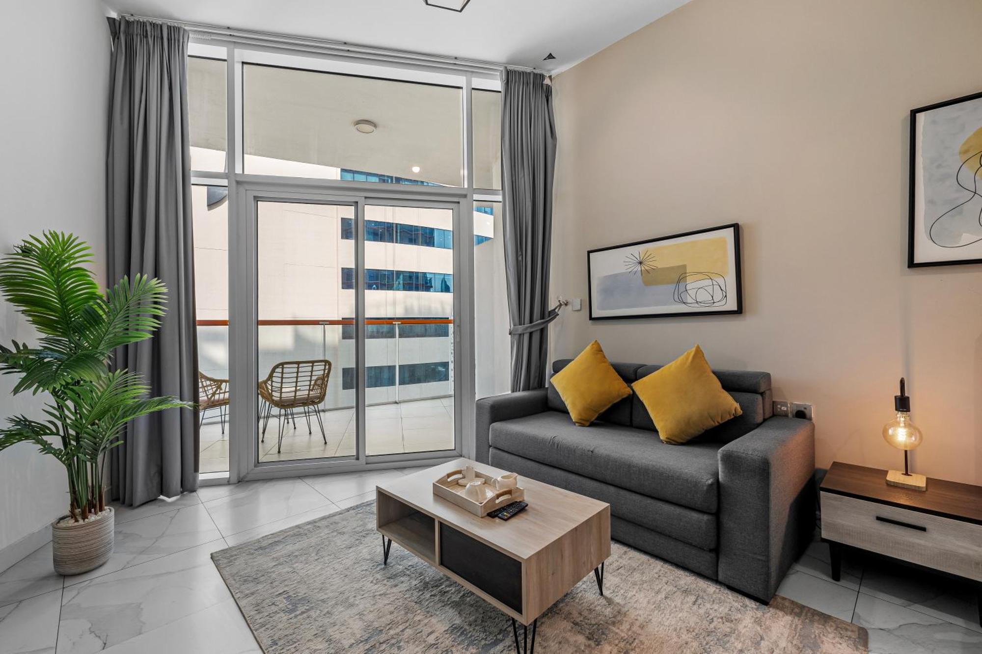 Apartamento Unlock Waters Edge Dubái Exterior foto