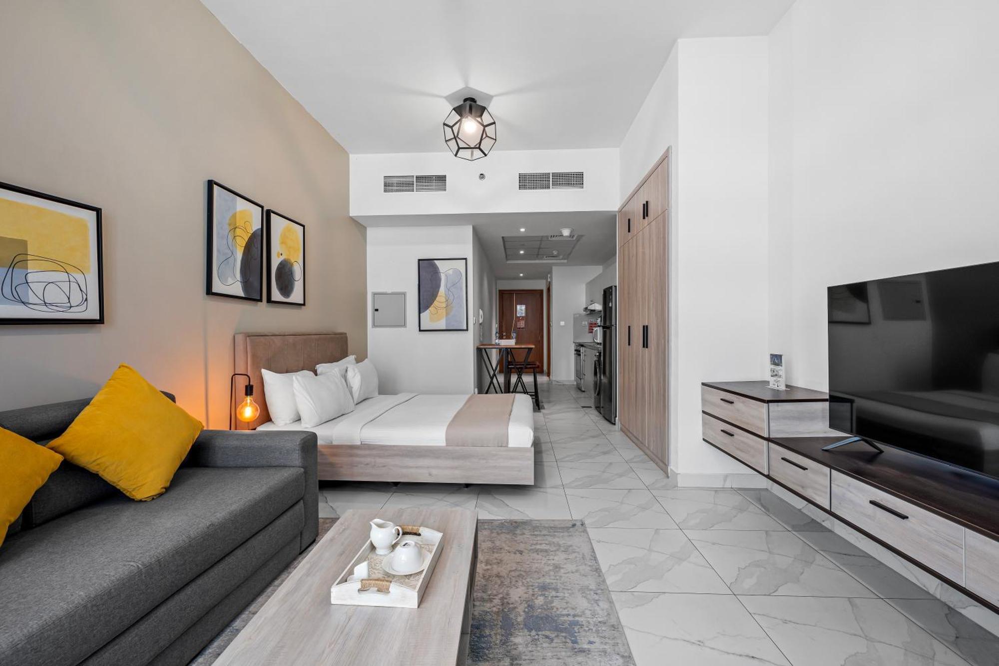 Apartamento Unlock Waters Edge Dubái Exterior foto